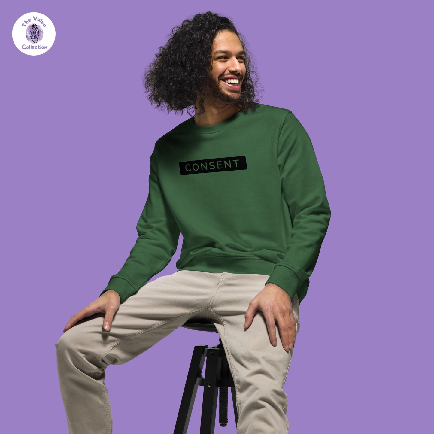 Consent is Simple Unisex Organic Sweatshirt
