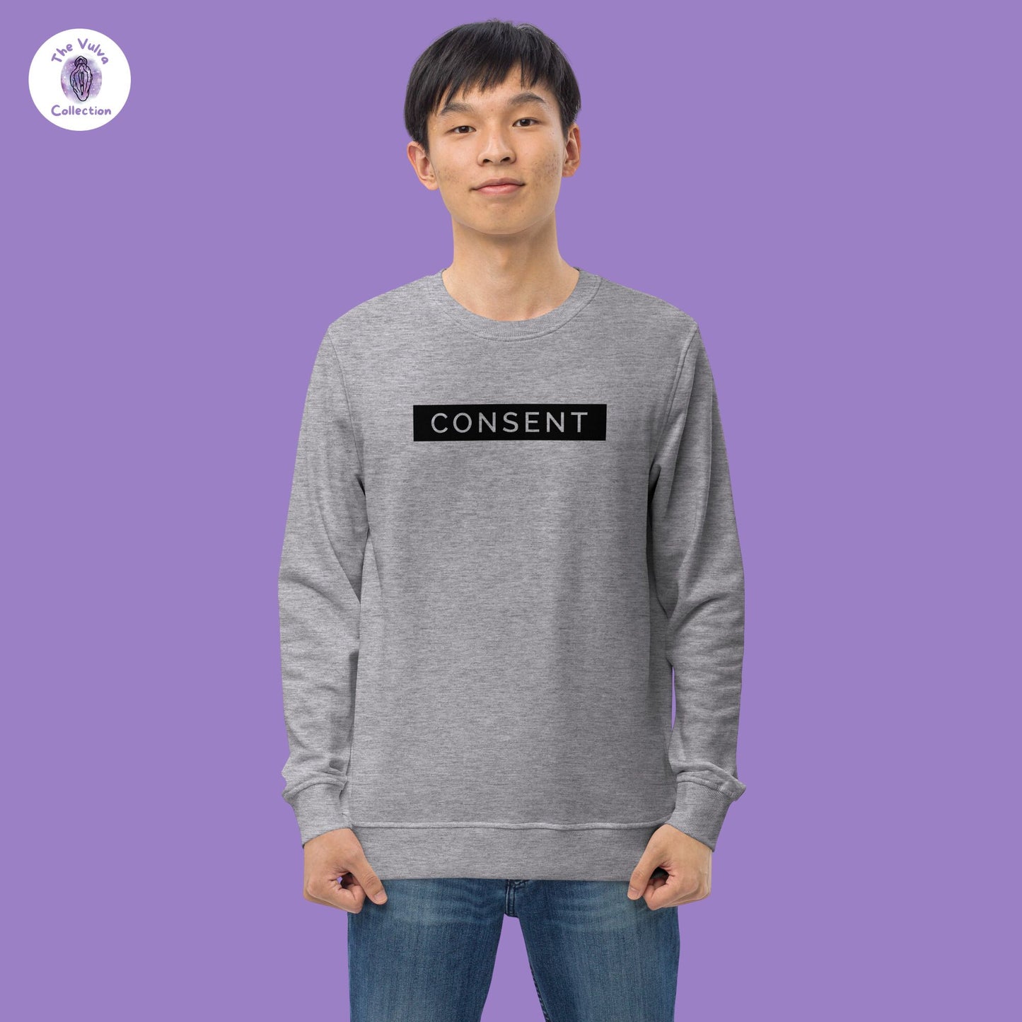 Consent is Simple Unisex Organic Sweatshirt