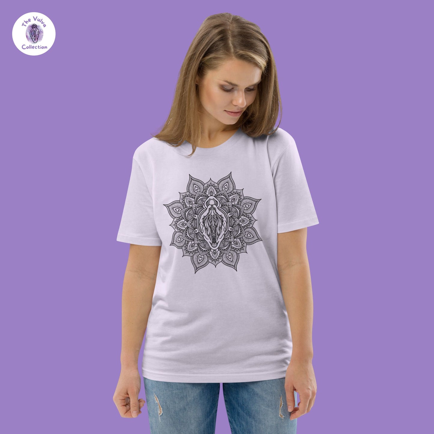 Vulva Mandala Unisex Fit Organic T-Shirt
