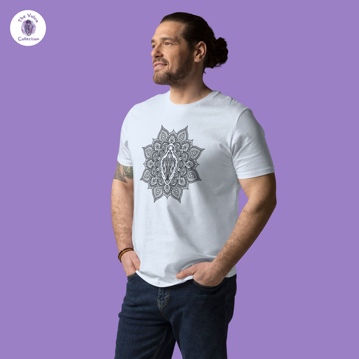 Vulva Mandala Unisex Fit Organic T-Shirt