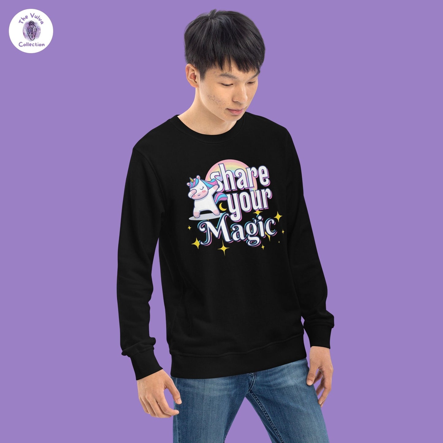 Share Your Magic Unicorn Unisex Fit Eco Sweatshirt