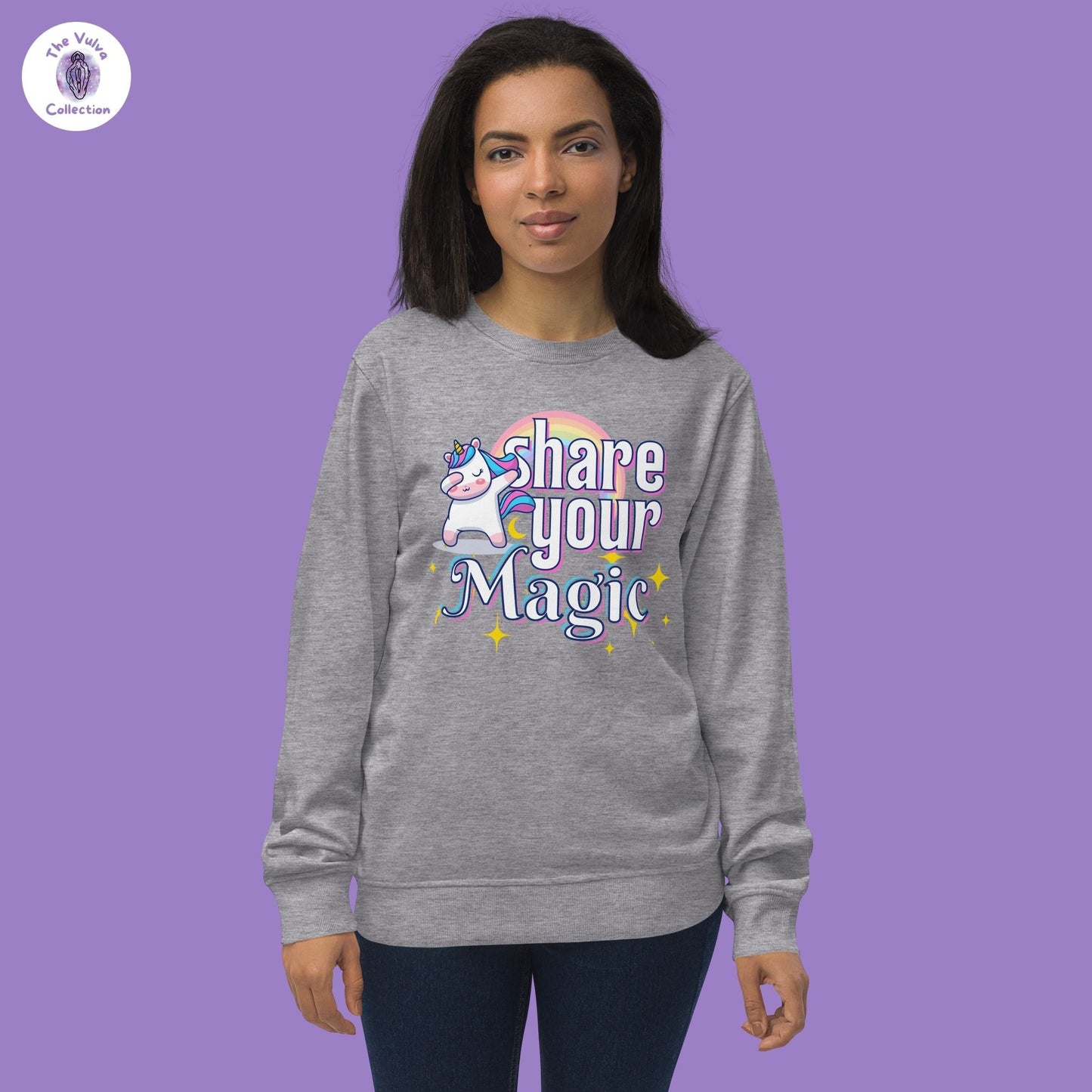 Share Your Magic Unicorn Unisex Fit Eco Sweatshirt