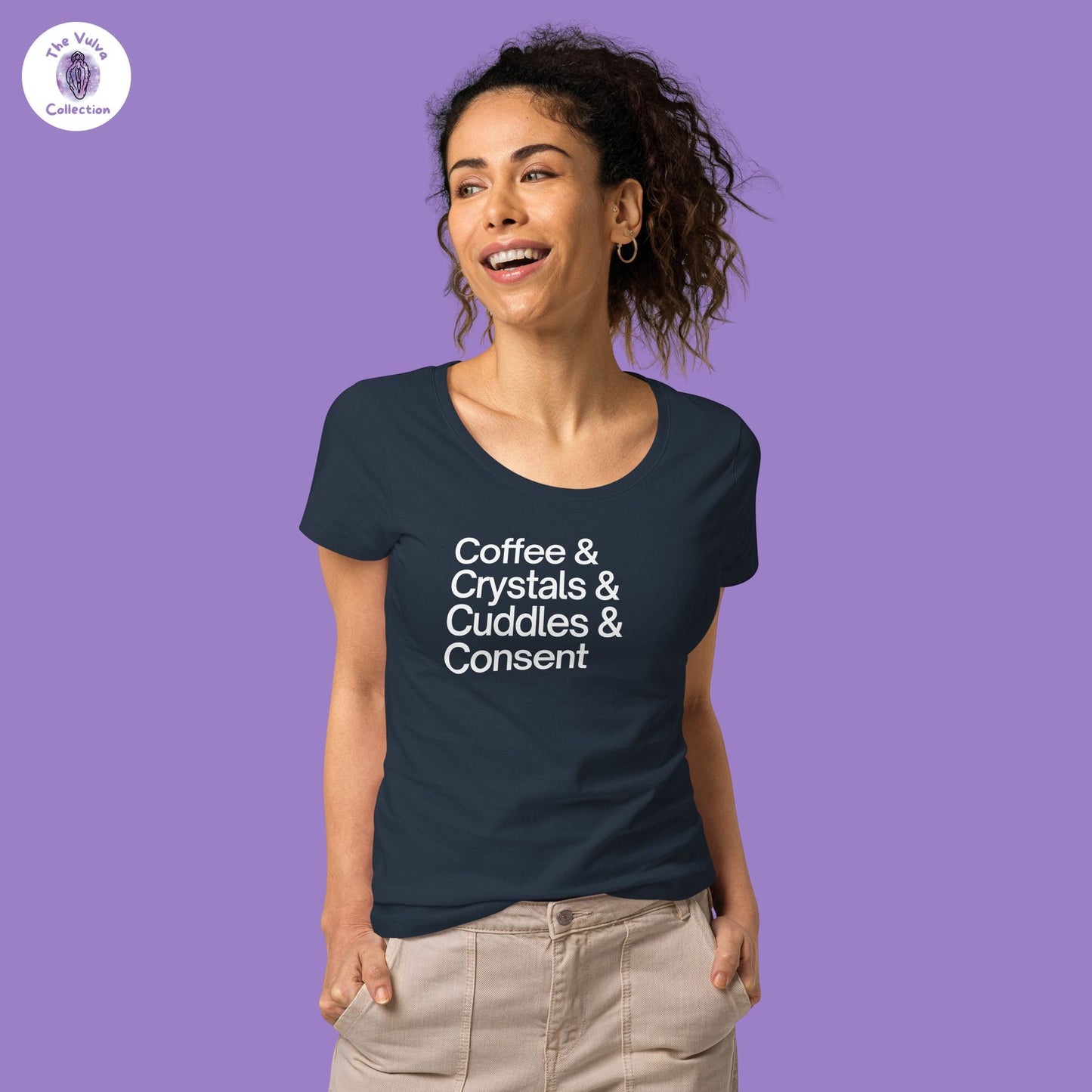 And Consent Slim Fit Organic Round Collar T-Shirt
