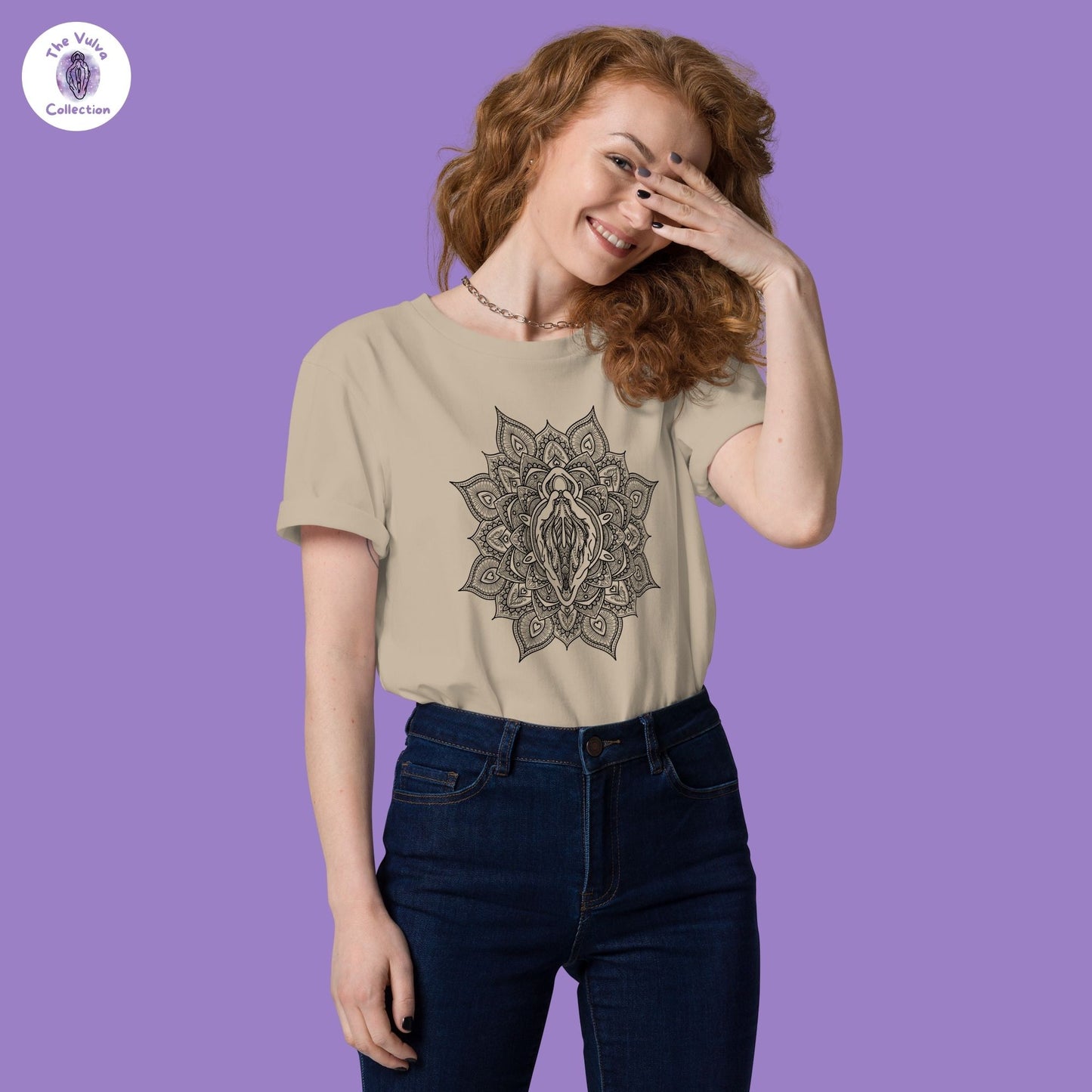 Vulva Mandala Unisex Fit Organic T-Shirt
