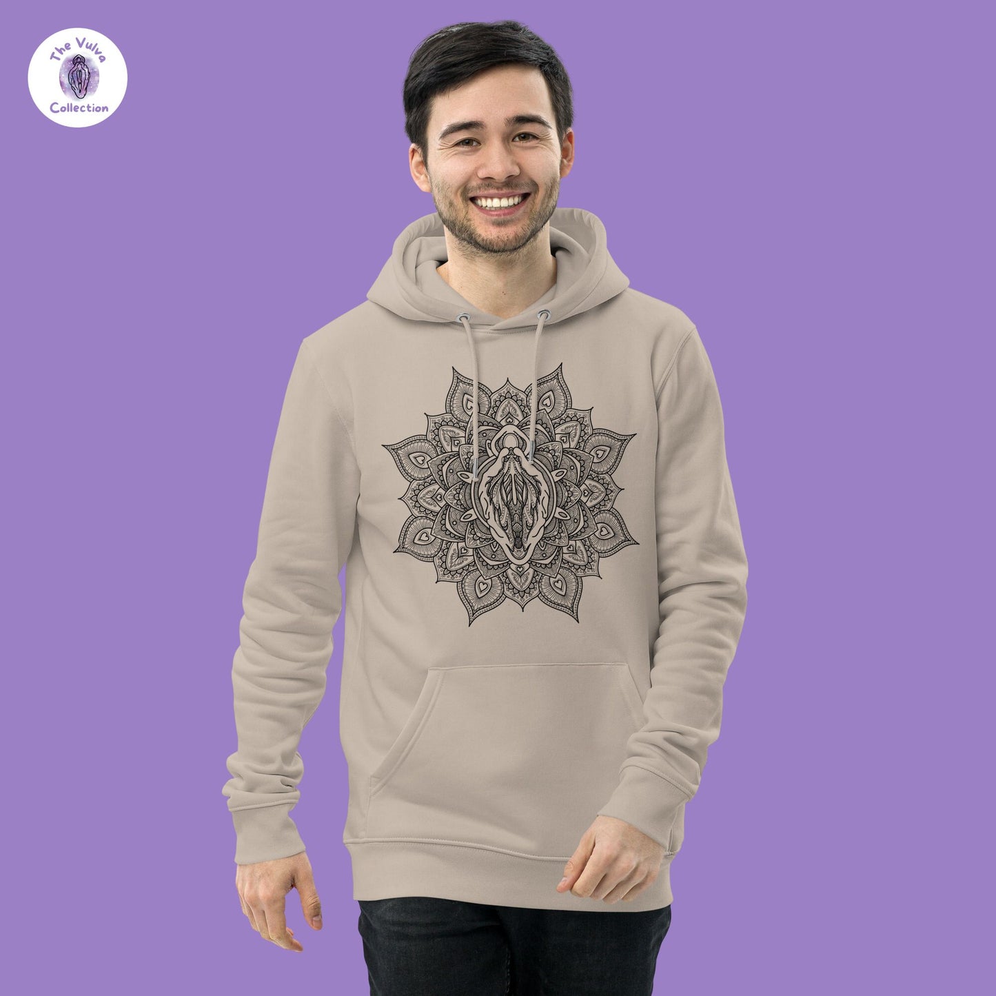 Vulva Mandala Unisex Eco Hoodie