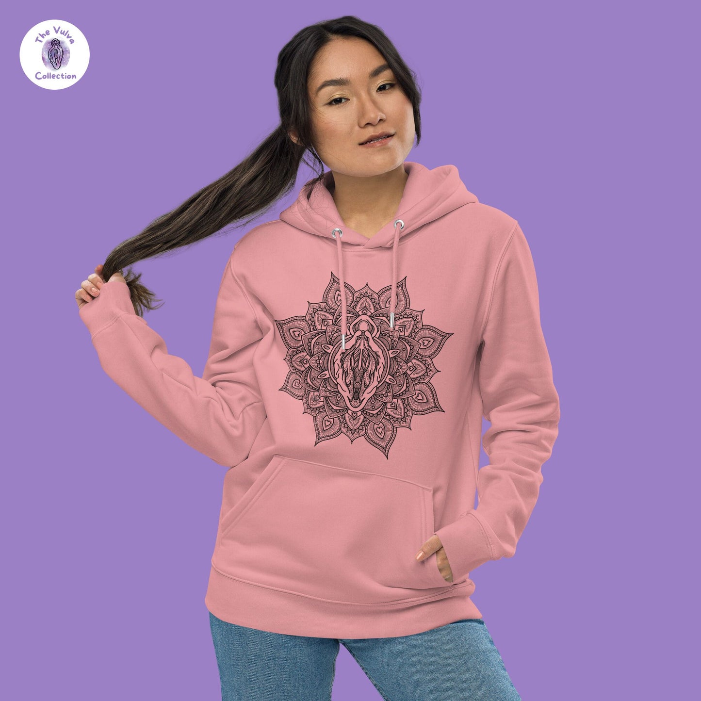 Vulva Mandala Unisex Eco Hoodie