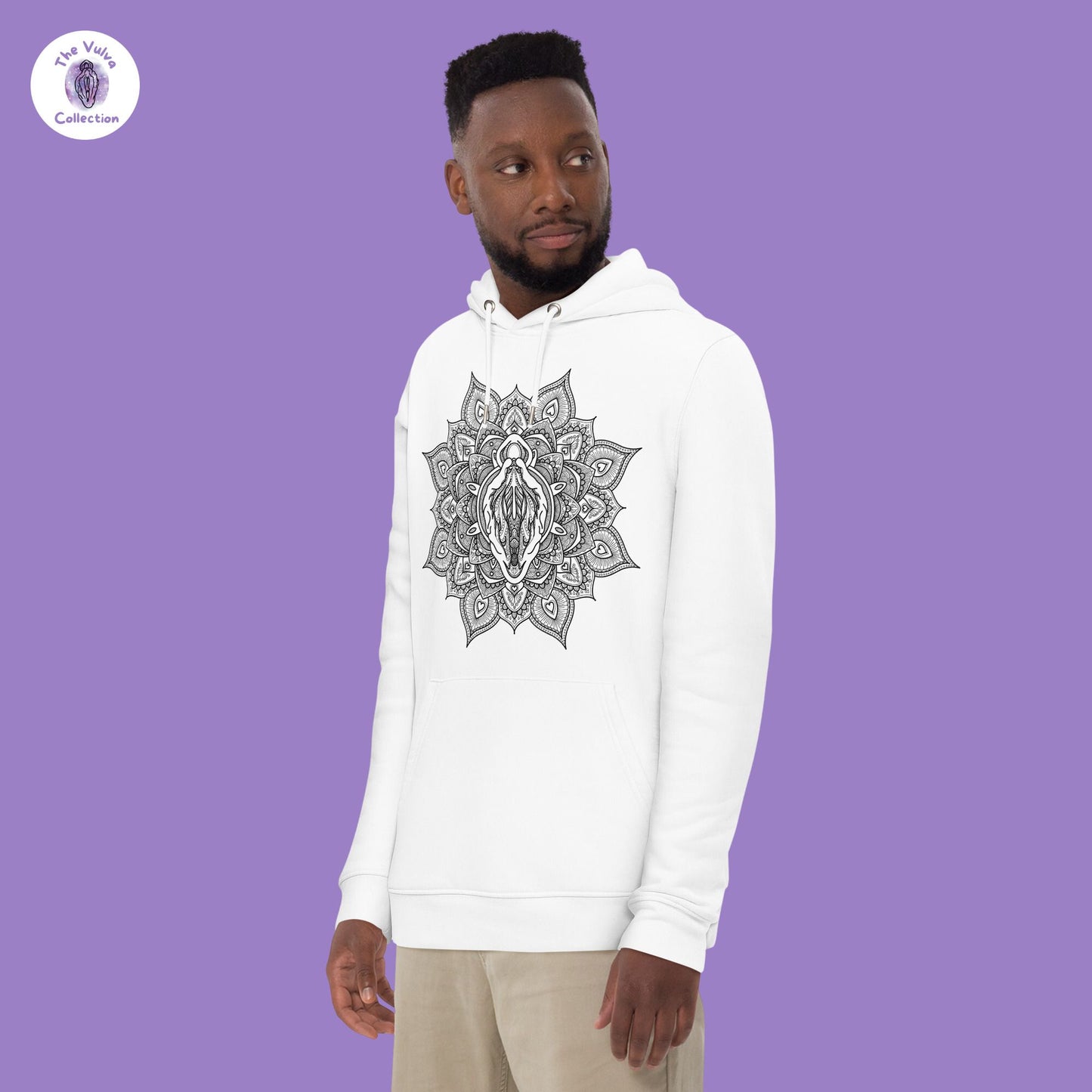 Vulva Mandala Unisex Eco Hoodie