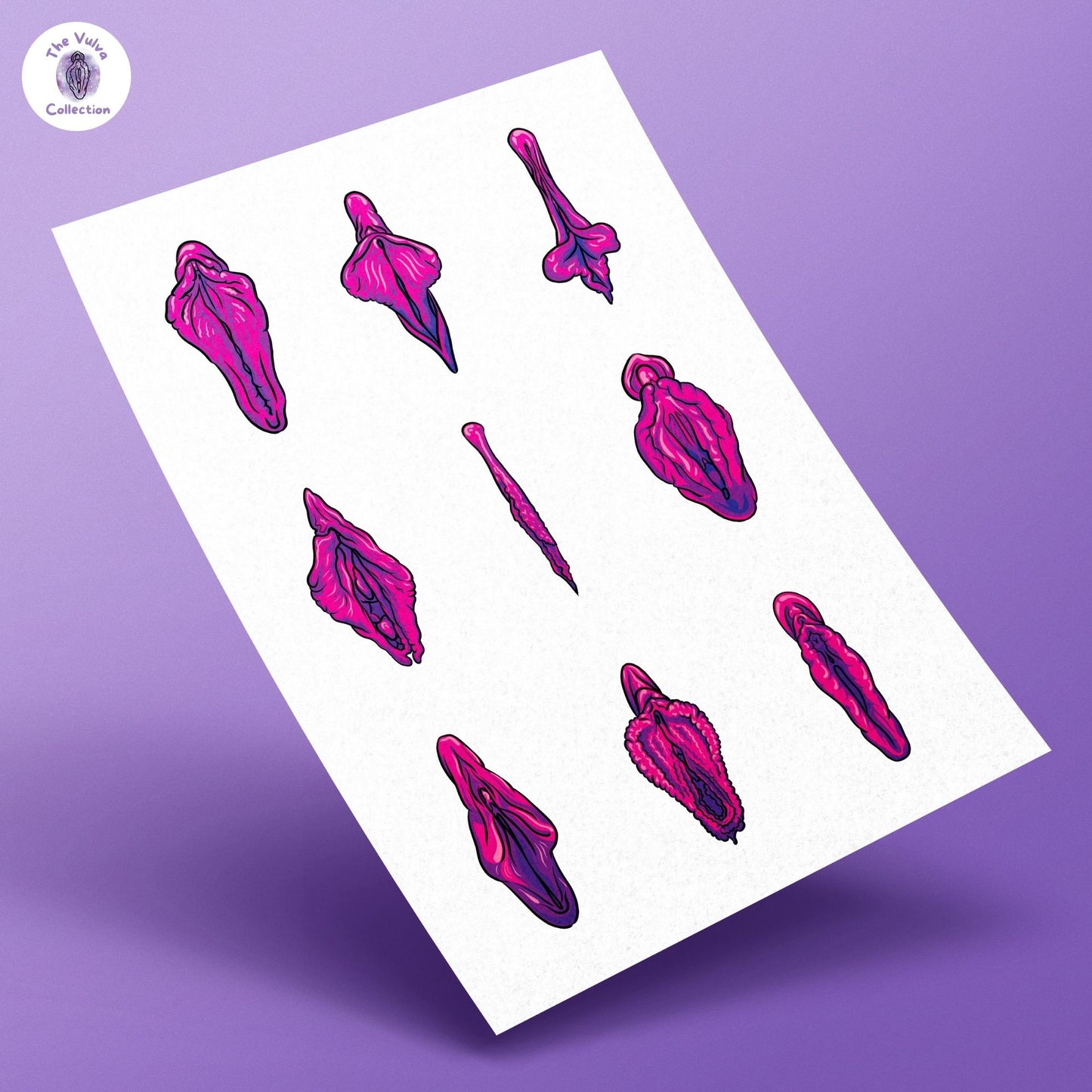 Pink Vulva Poster Wall Art