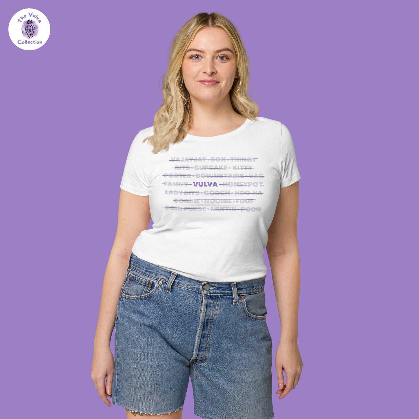 Call Me Vulva Slim Fit Organic Round Collar T-Shirt