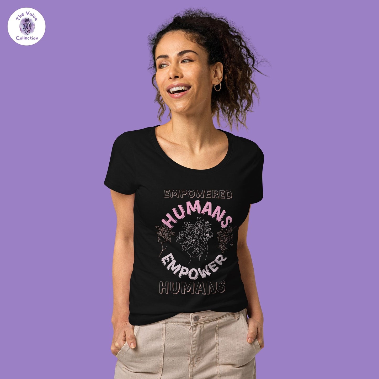 Empowered Humans Slim Fit Organic Round Collar T-Shirt