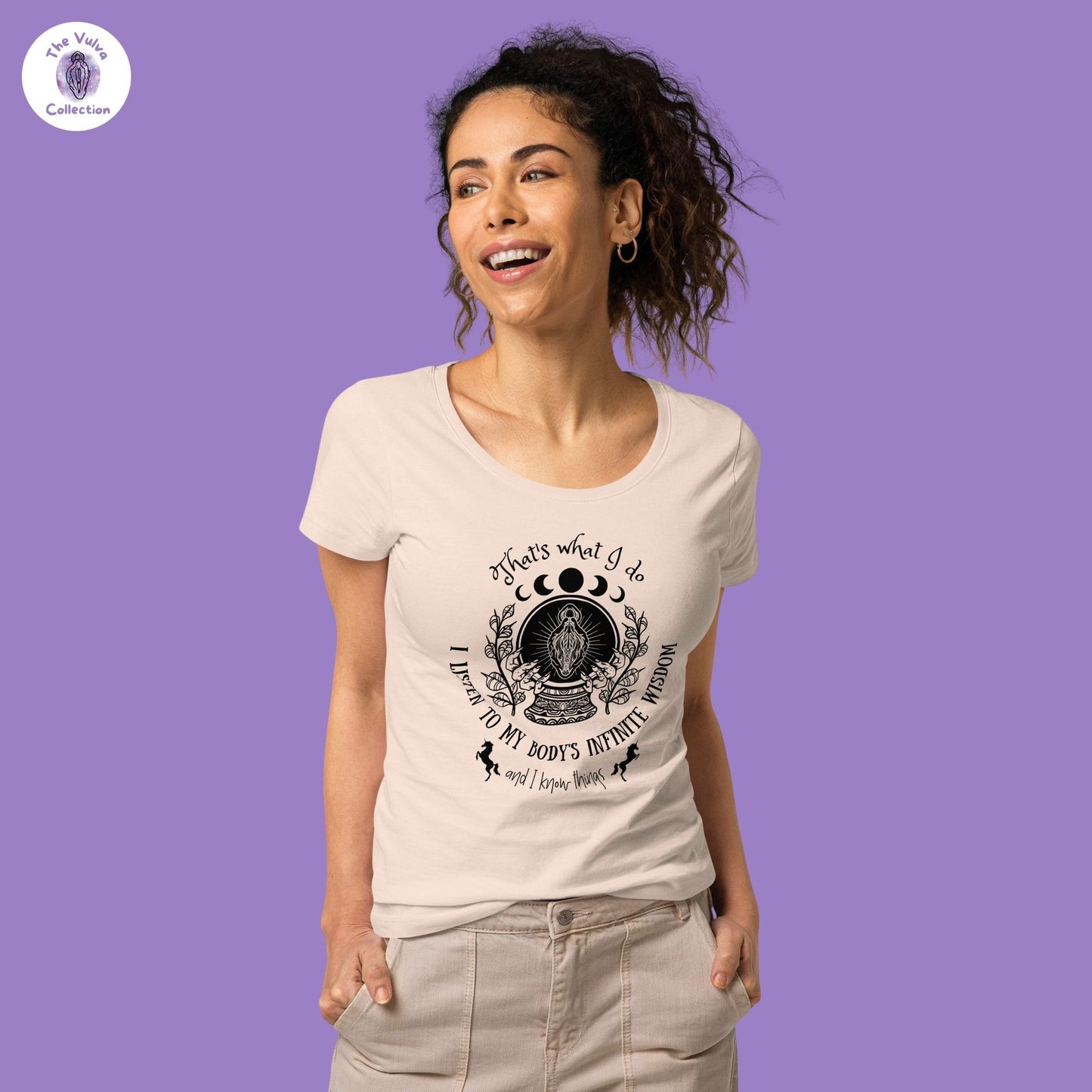 Infinite Wisdom Slim Fit Organic Round Collar T-Shirt