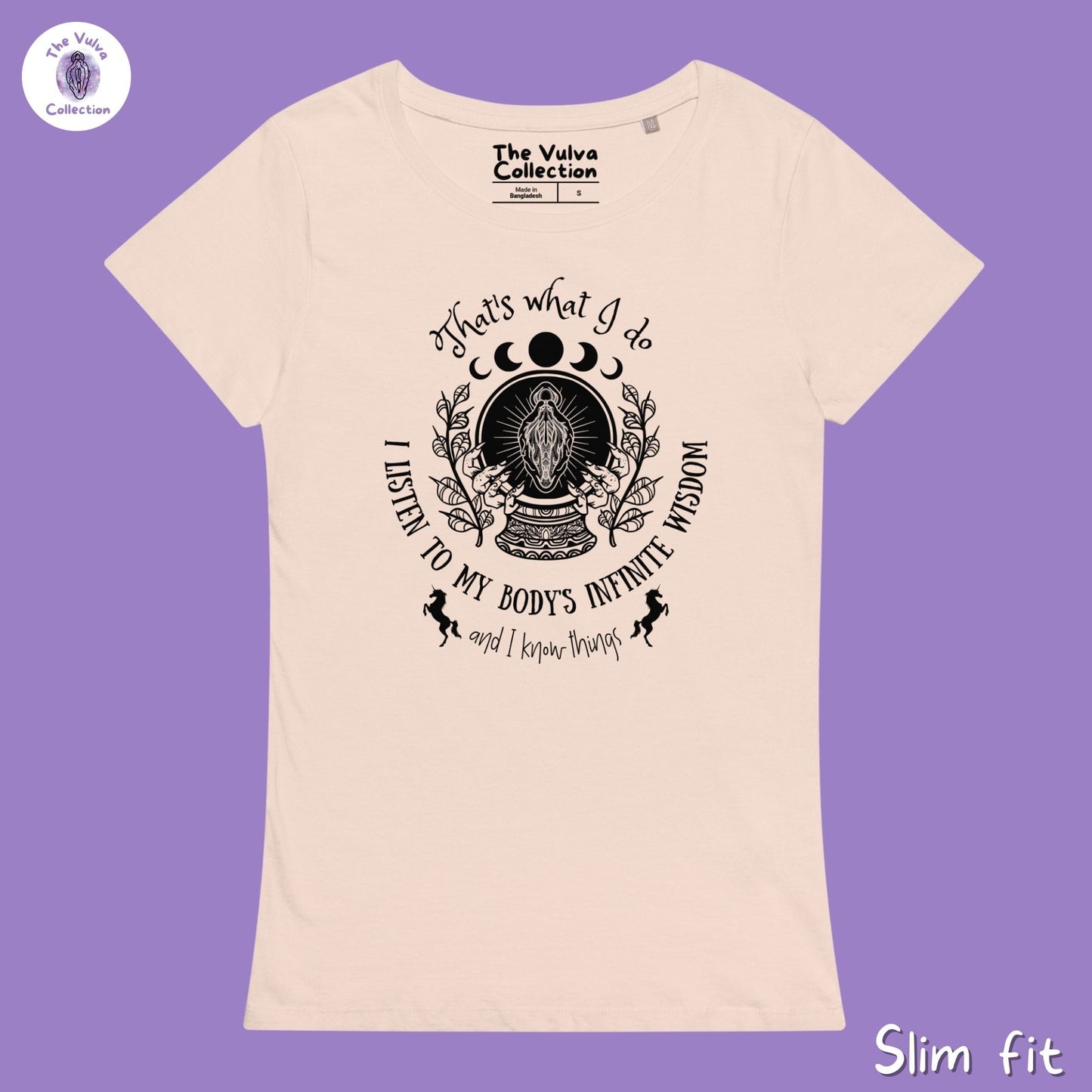 Infinite Wisdom Slim Fit Organic Round Collar T-Shirt