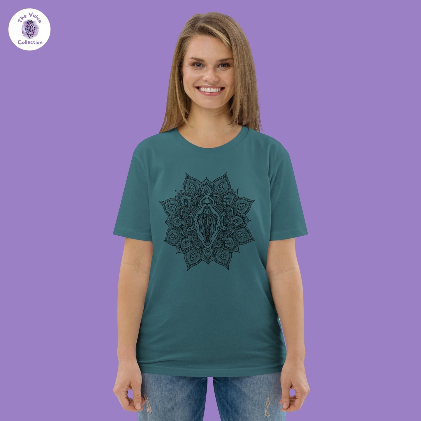 Vulva Mandala Unisex Fit Organic T-Shirt