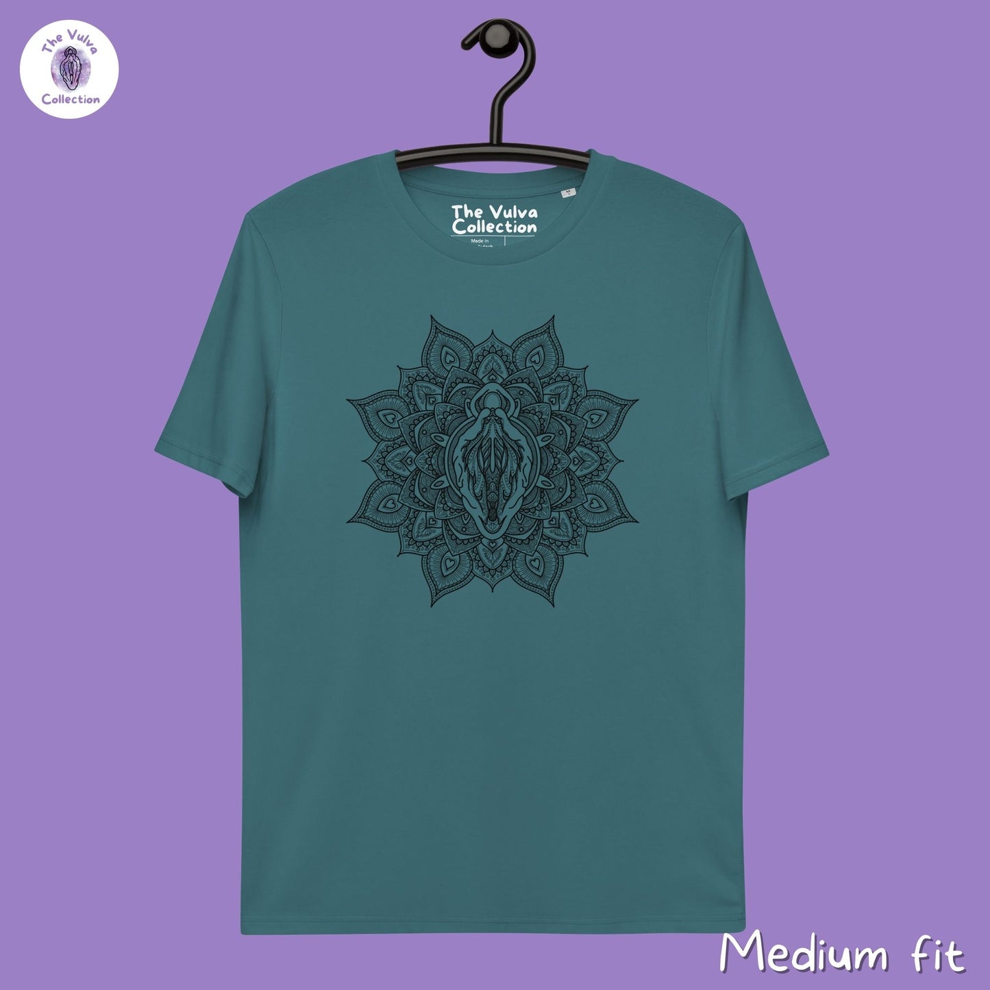 Vulva Mandala Unisex Fit Organic T-Shirt