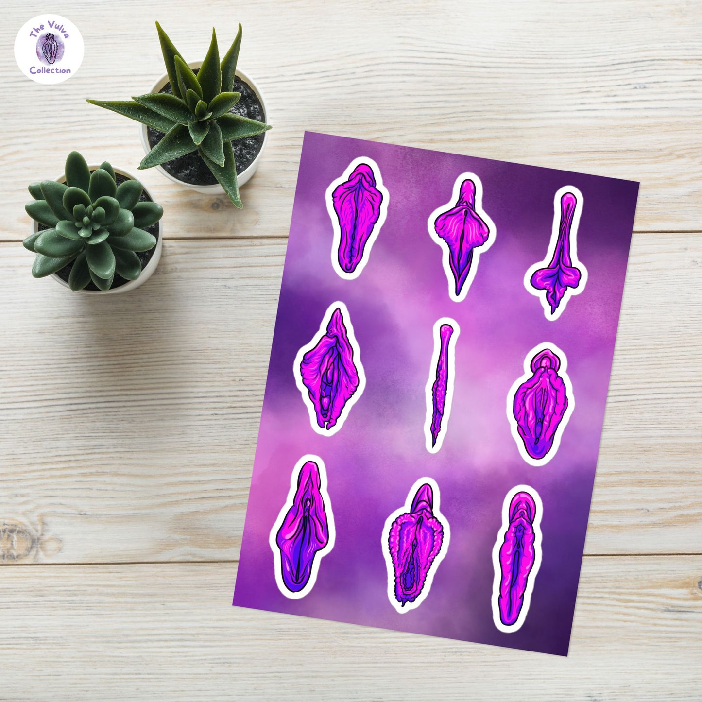 Pink Vulva Sticker Sheet